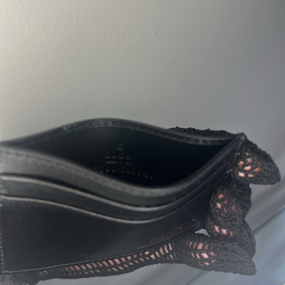 Gucci Black Cardholder with Gold Lettering, Brand New - Picture 3 of 3